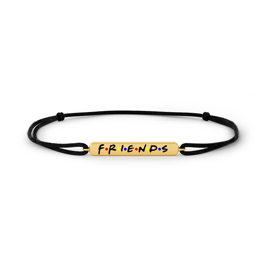 Chandler’s To My Best Bud Cord Gold Bracelets