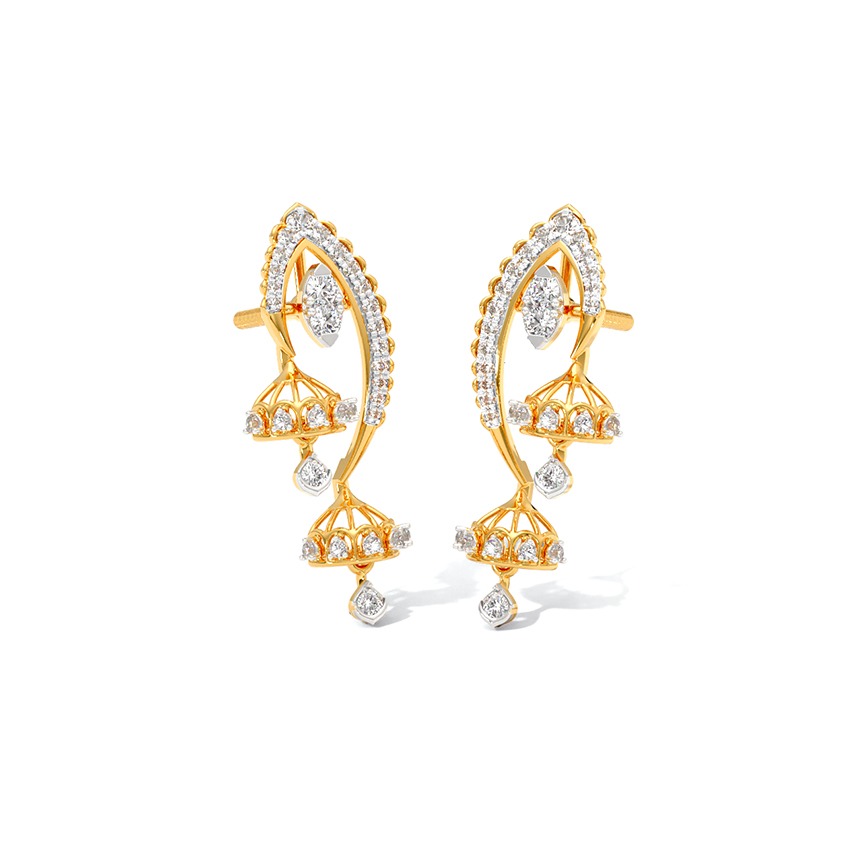Leher Diamond Drop Earrings