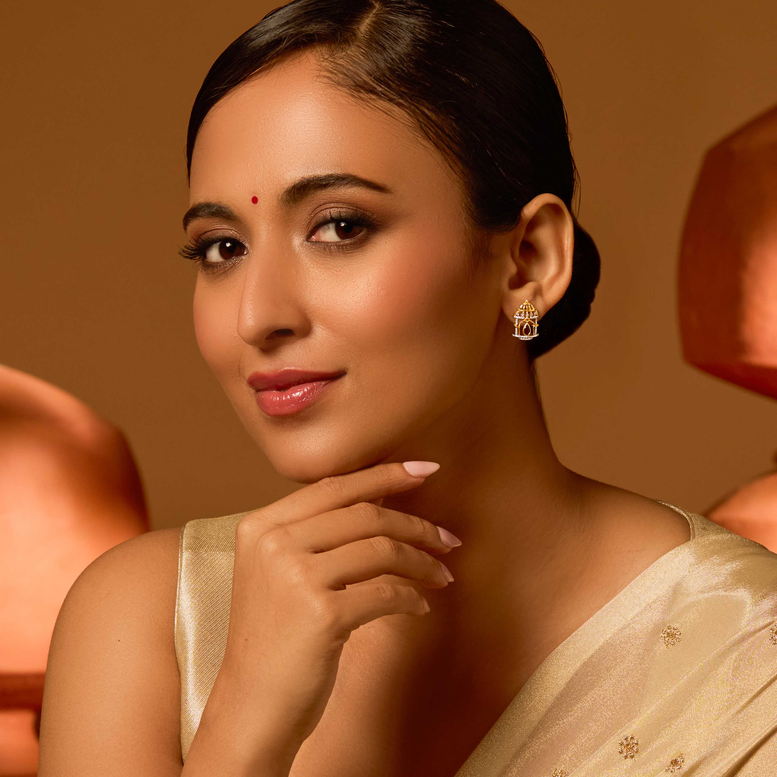 Peirava Gemstone Stud Earrings