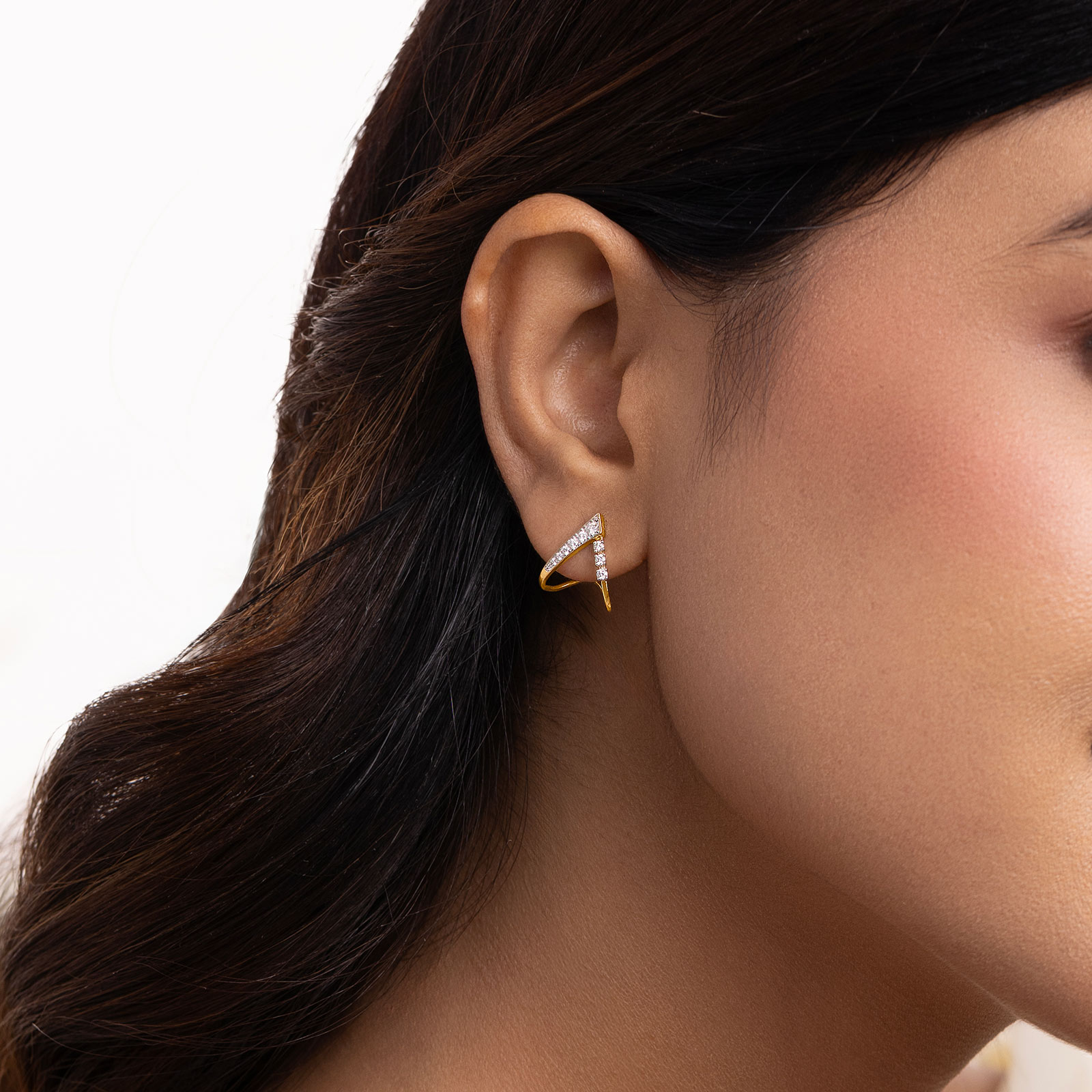 Vector Vanki Diamond Hoop Earrings