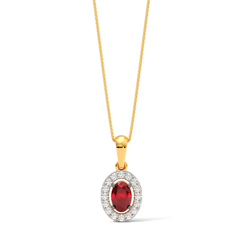 Ruby To Radiant Flip Gemstone Pendant