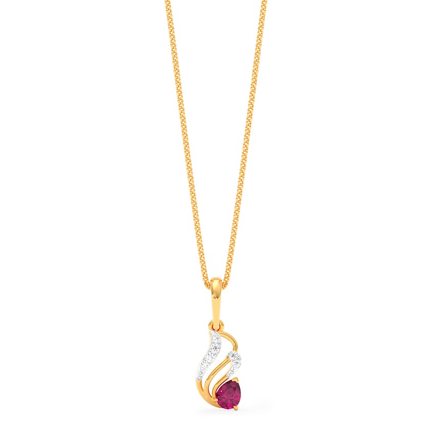 Ruby Beam 9KT Gemstone Pendant