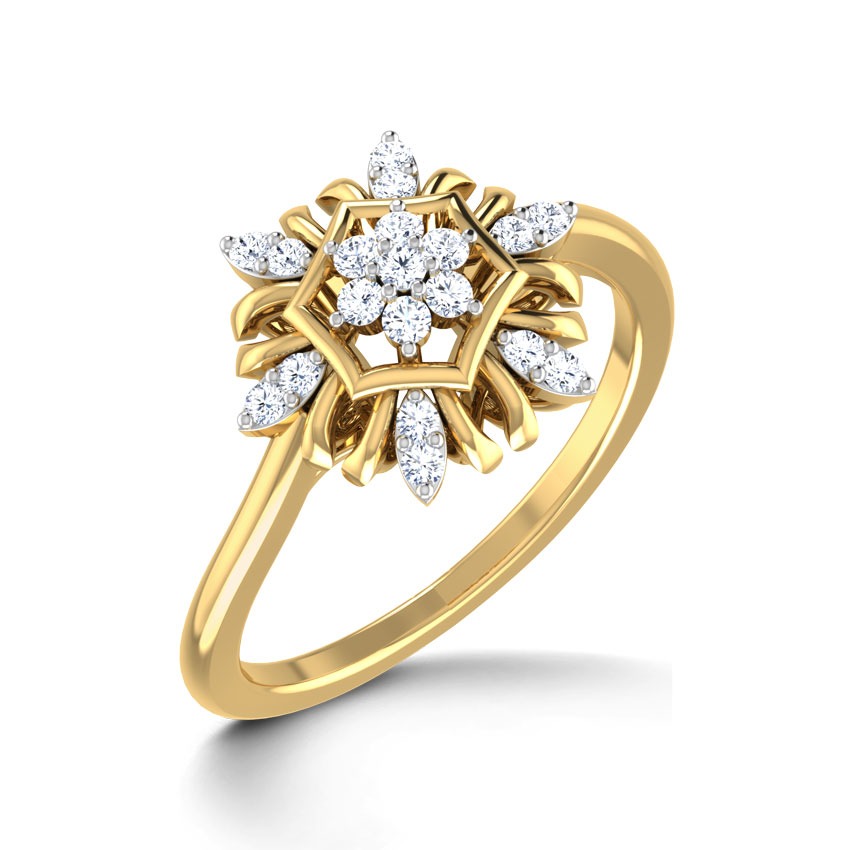 Floral Festive Diamond Ring