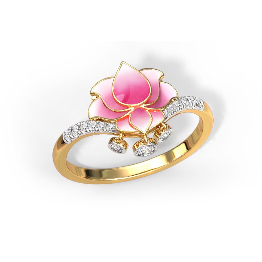 Radiance Lotus Diamond Ring