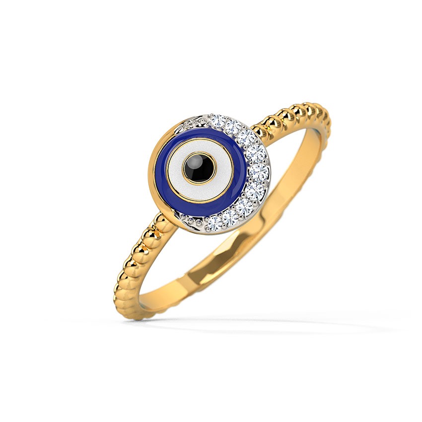 Aurora Evil Eye Diamond Ring