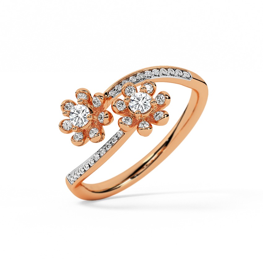 Floral Flourish Diamond Ring