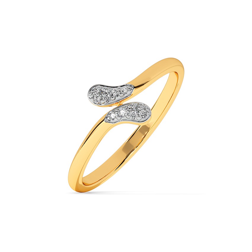One Wave Diamond Ring