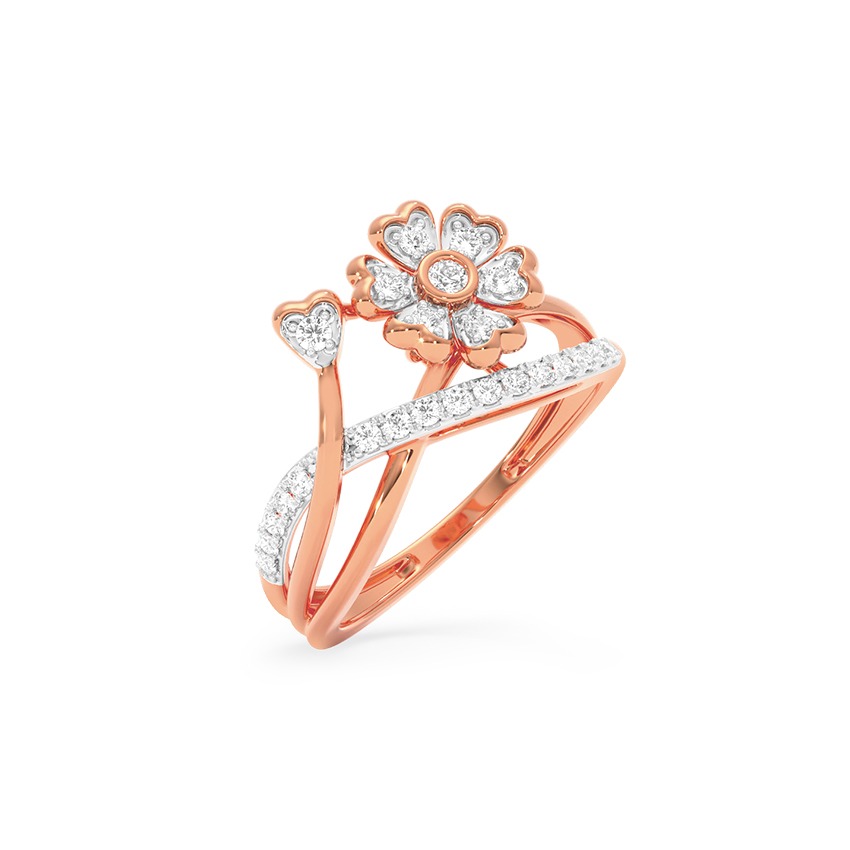 Rosette Diamond Ring