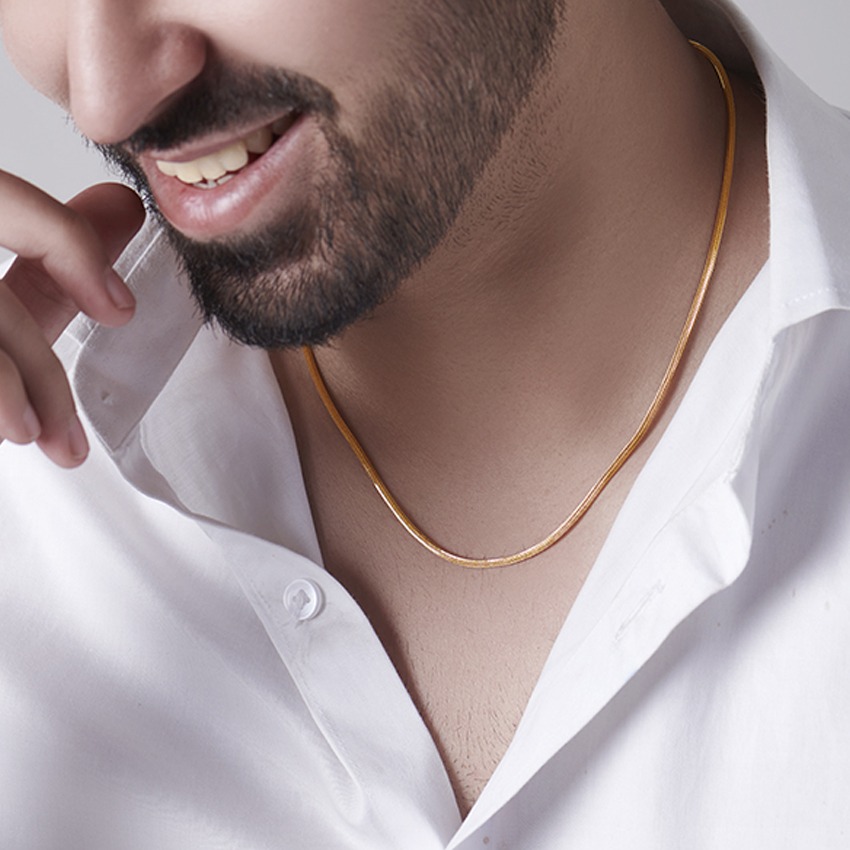 Phenomenal Round Box 22Kt Gold Unisex Chain