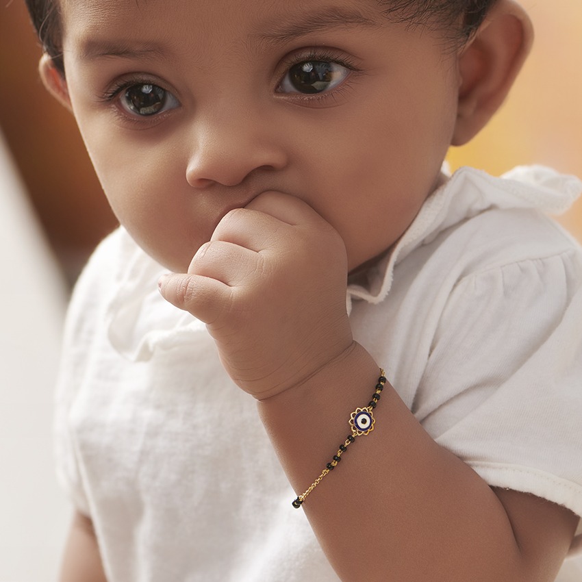 Evil Eye Baby Nazaria Gold Bracelet