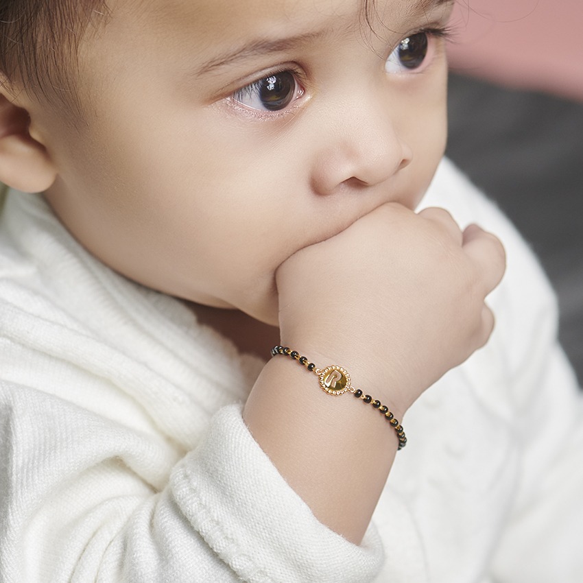 Alphabet R Kids Nazaria Gold Bracelet