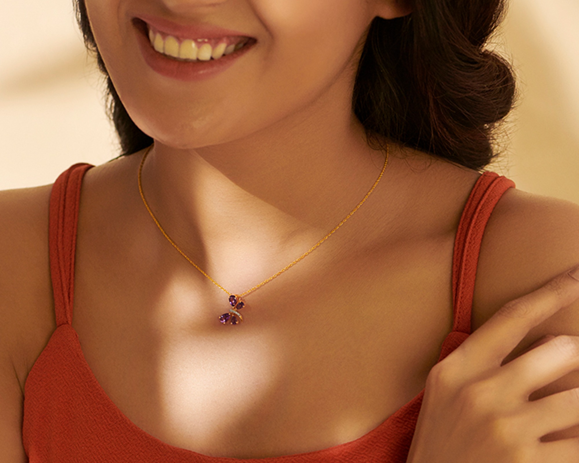 amethyst stone necklace