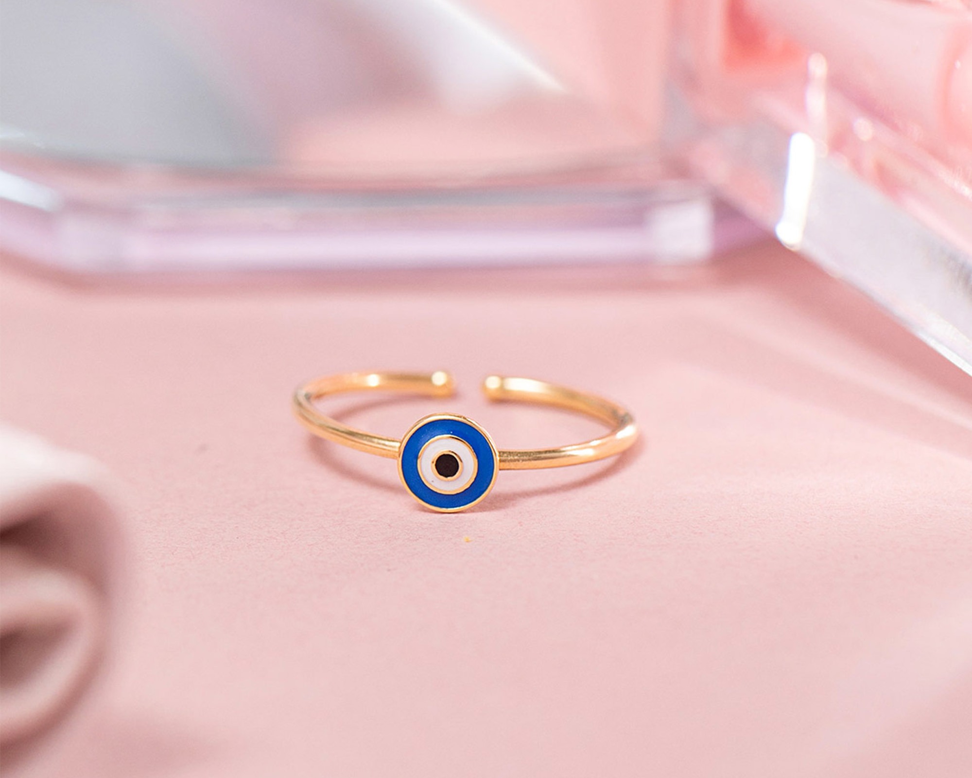 evil eye ring gold