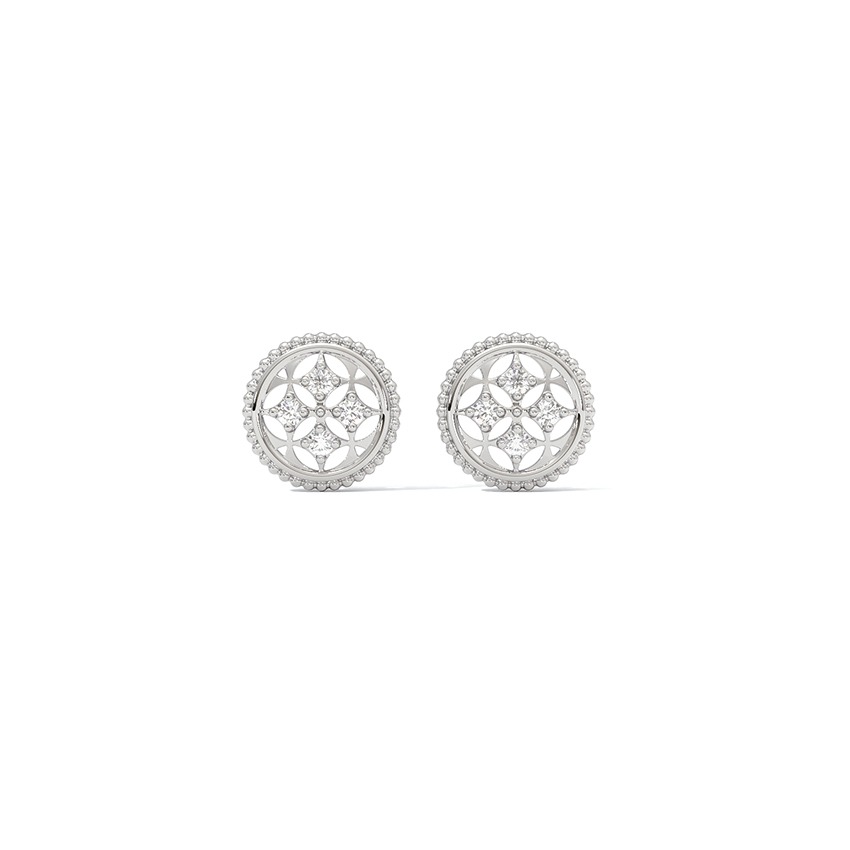 Capable 925 Silver Diamond Earrings