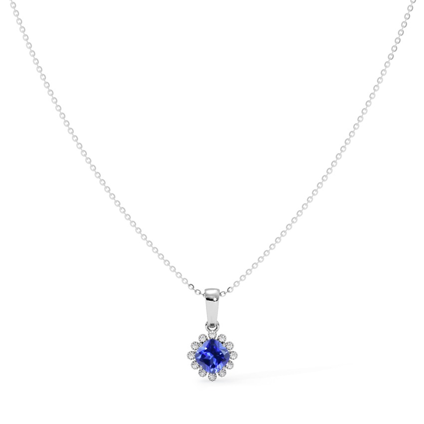 Ascend Gemstone 925 Silver Diamond Necklace