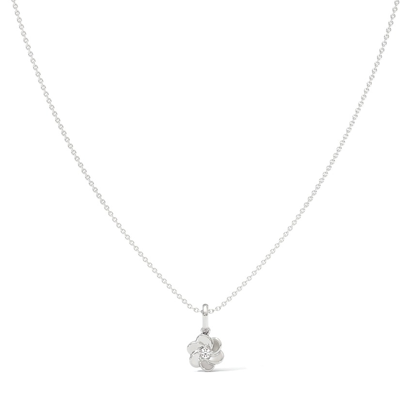 Thea 925 Silver Diamond Necklace