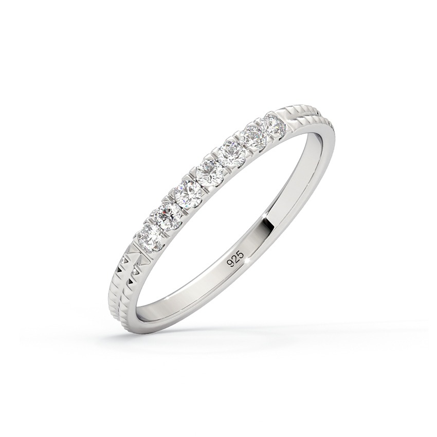 Promising 925 Silver Diamond Ring