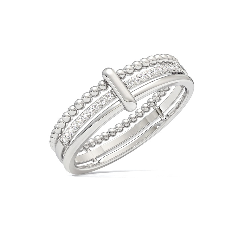 Mila 925 Silver Diamond Ring