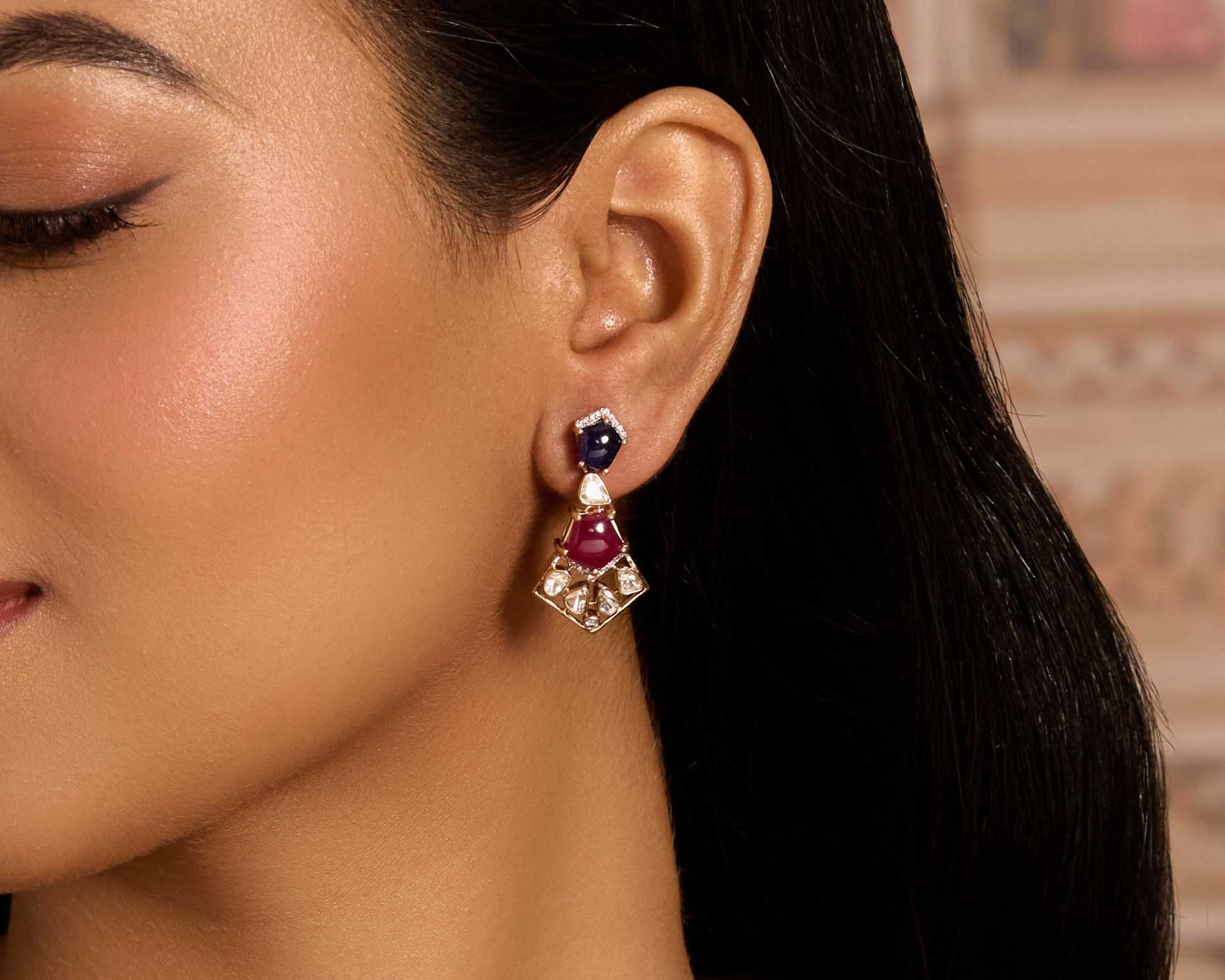 Gemstone earrings