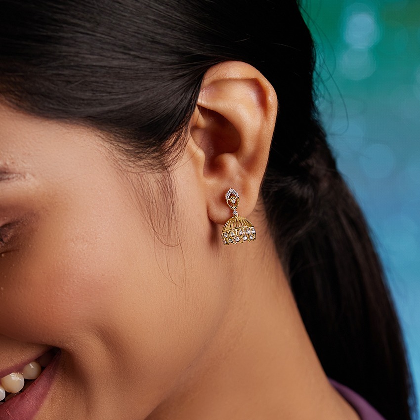 Daivi Diamond Jhumkas