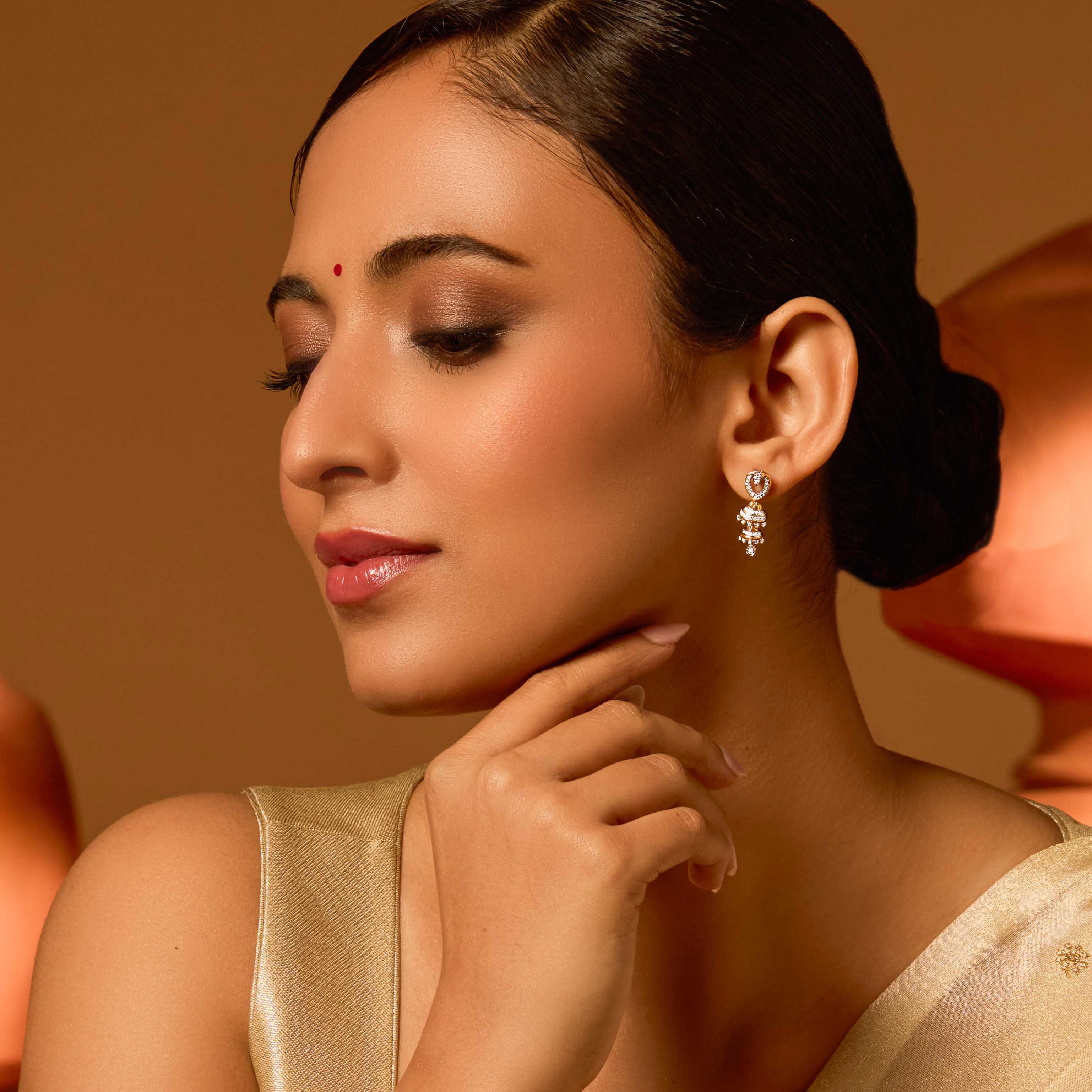 Kumudini Diamond Jhumkas