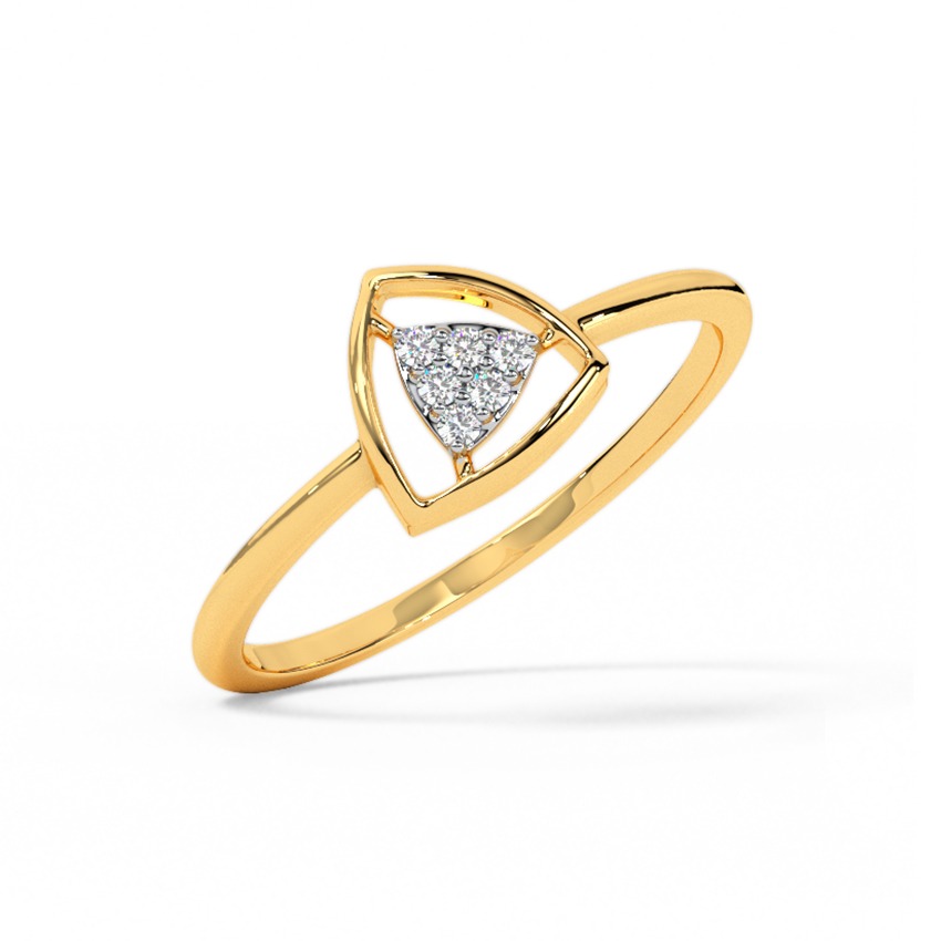 Out of the Triangle Diamond Ring