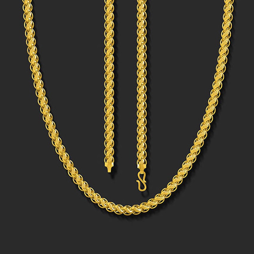 Radiant Lotus 22Kt Gold Unisex Chain