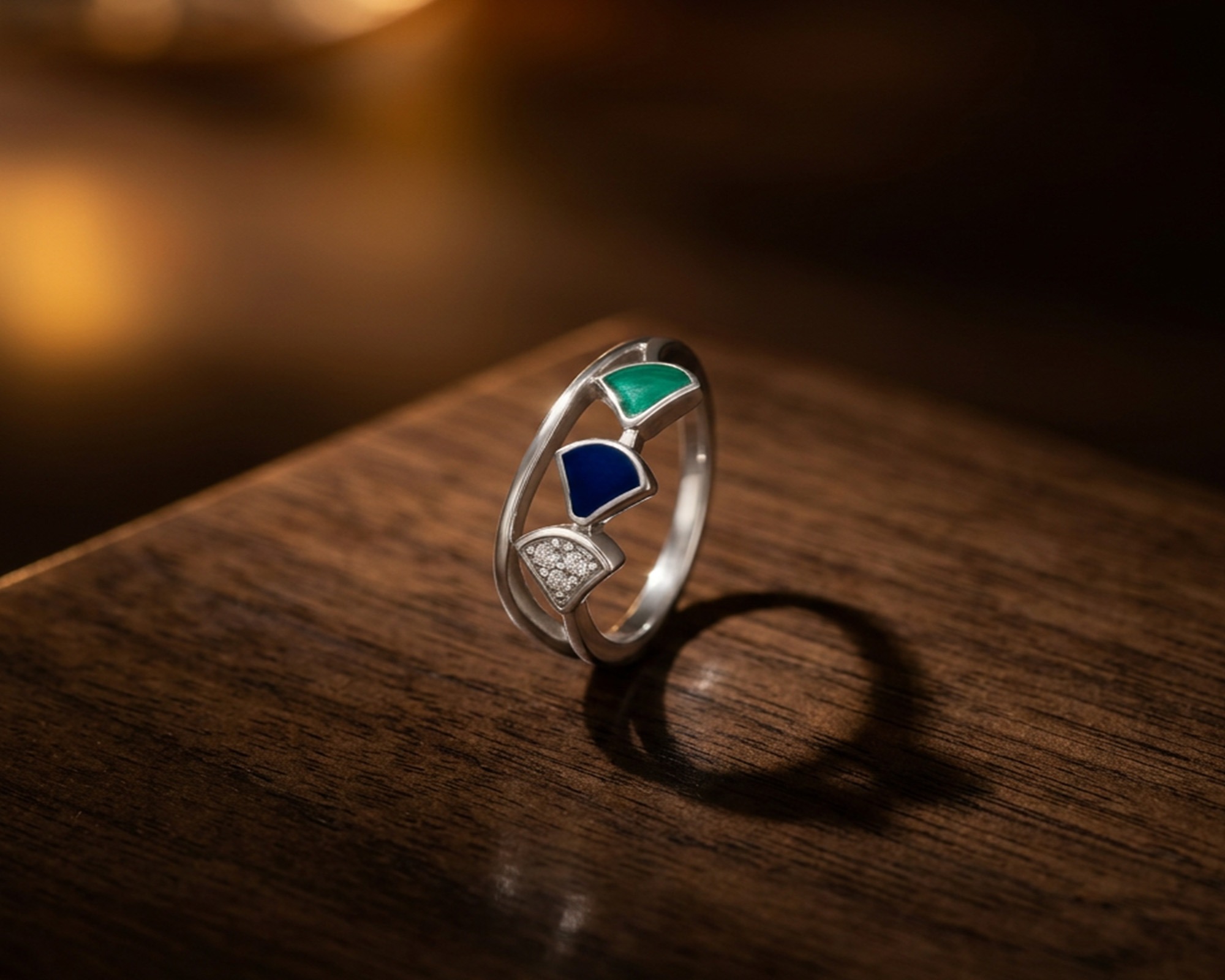 Silver diamond jewellery
