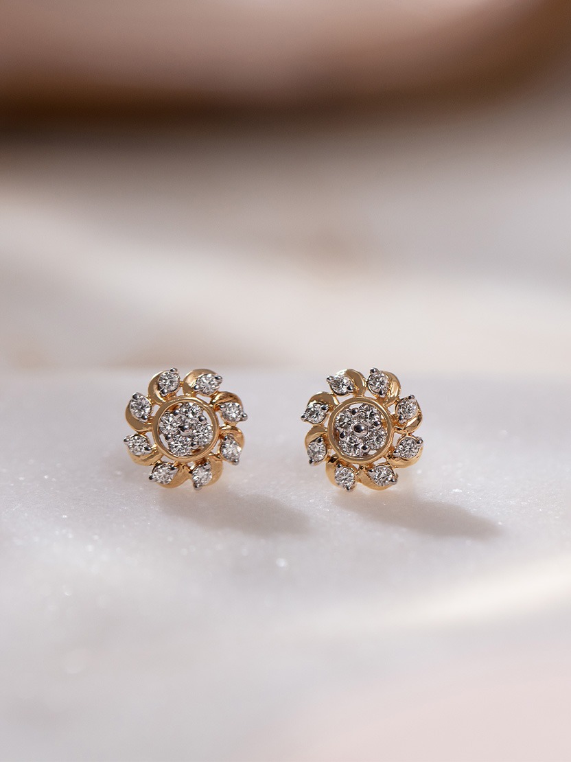 real diamond earrings design