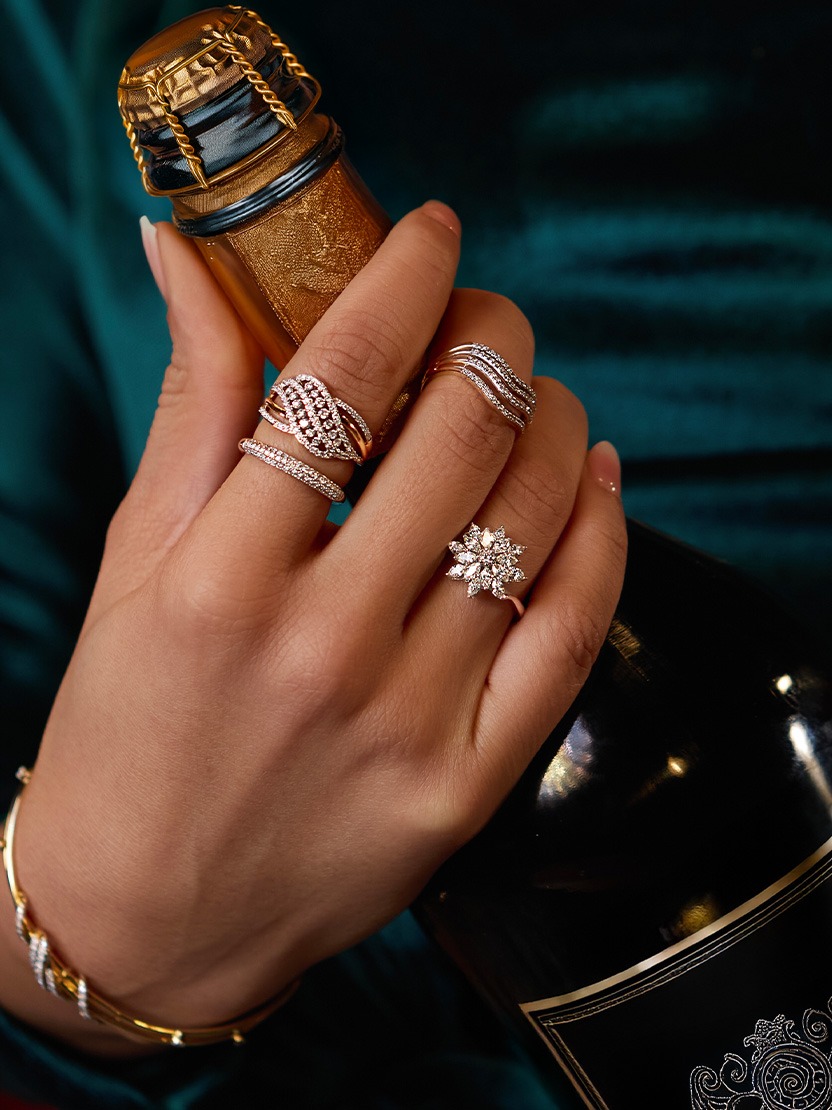 real diamond rings for women