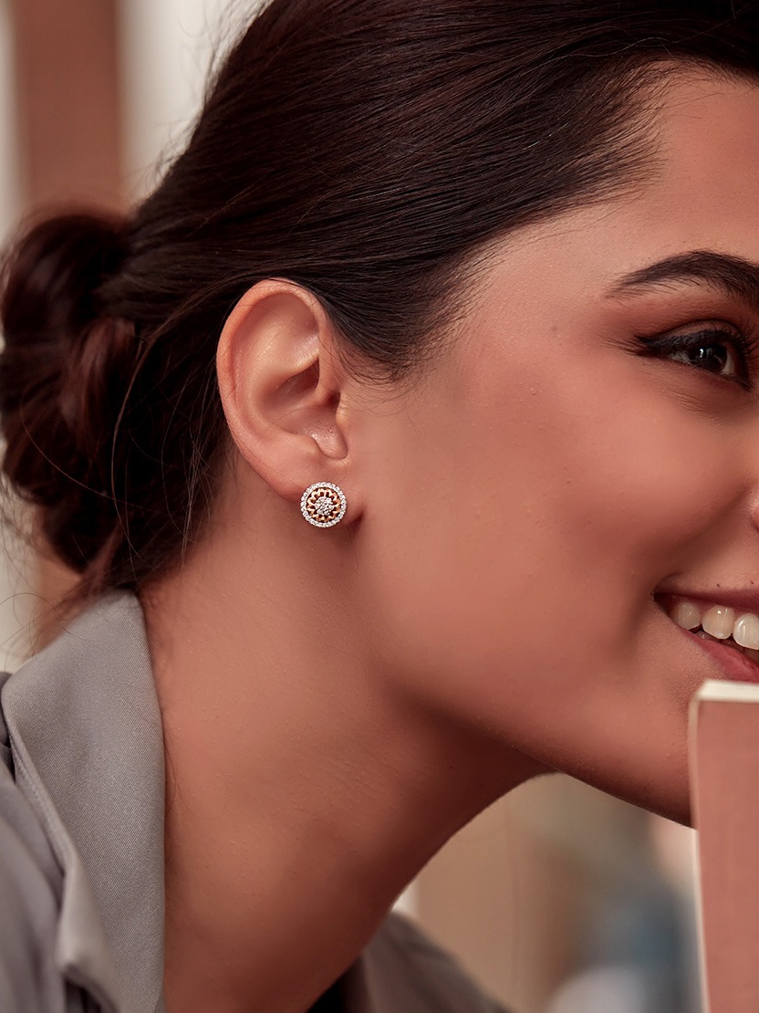 real diamond stud earrings