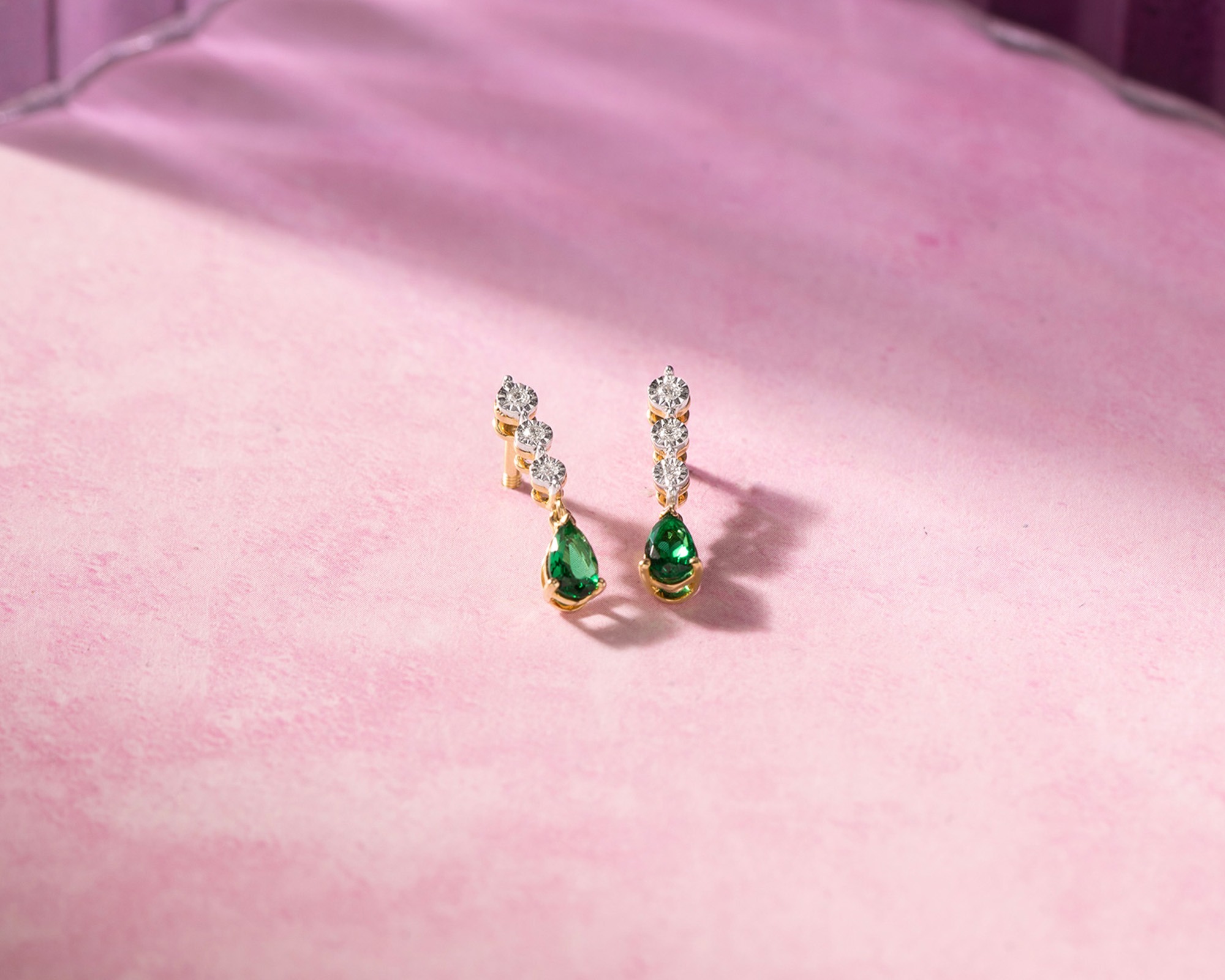 Gold earrings for office wear