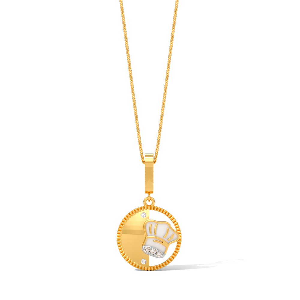 Monica’s Chef Hat Charm Engravable Diamondd