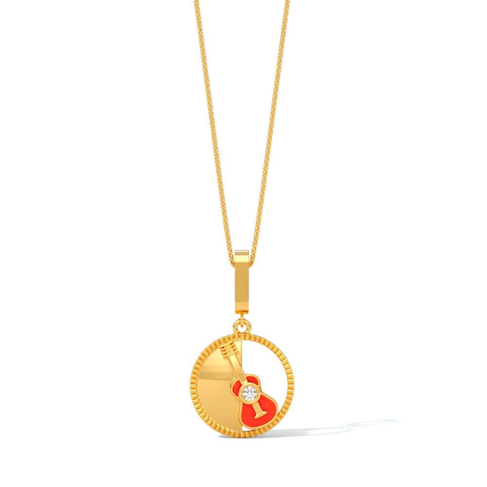 Phoebe’s Guitar Charm Engravable Diamond P