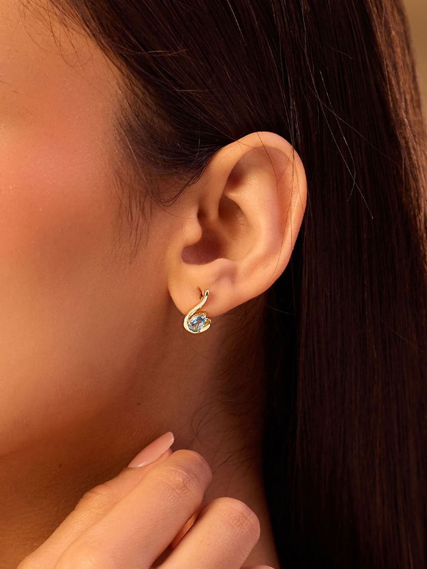 blue earrings