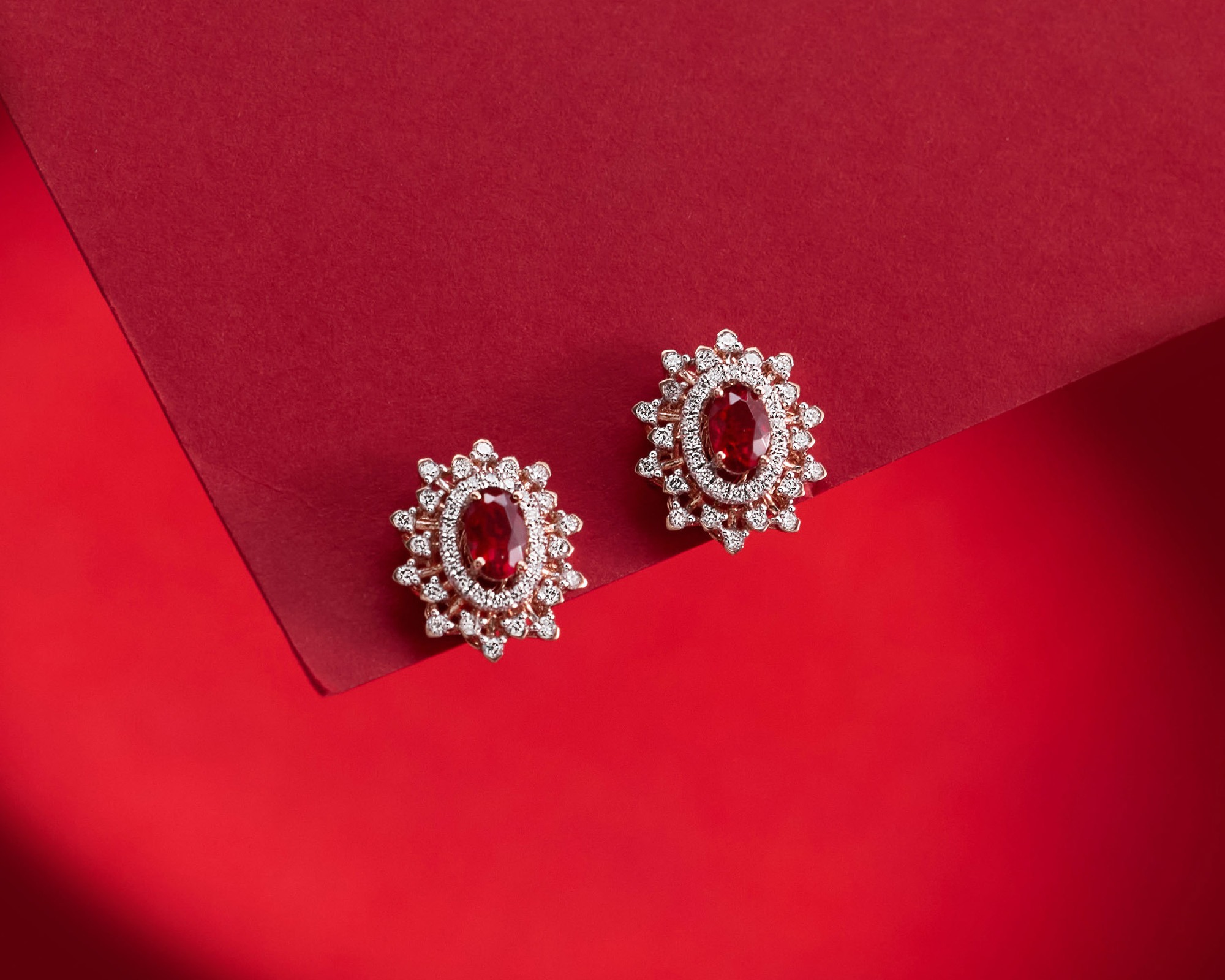 gold gemstone earrings