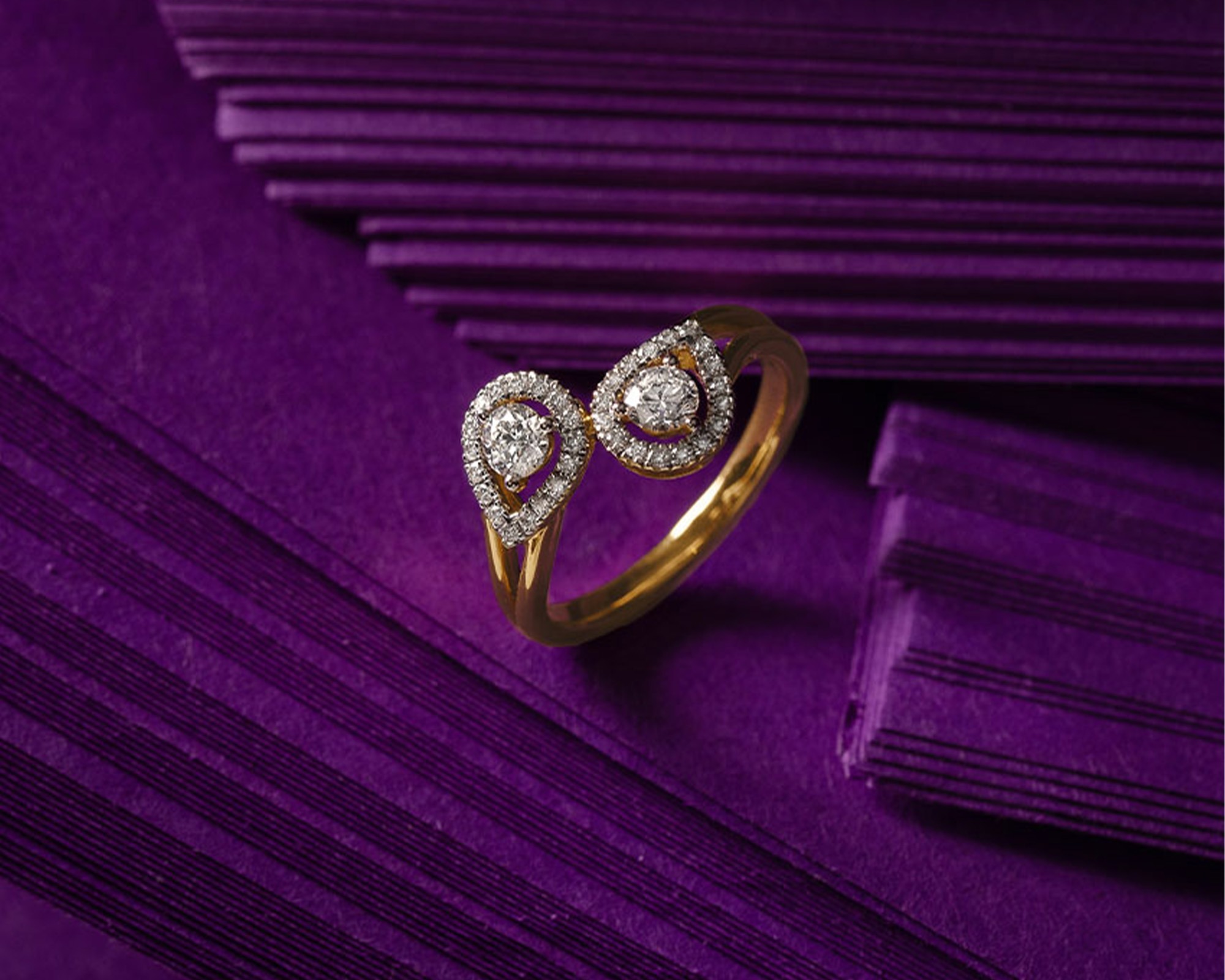 modern toi et moi ring