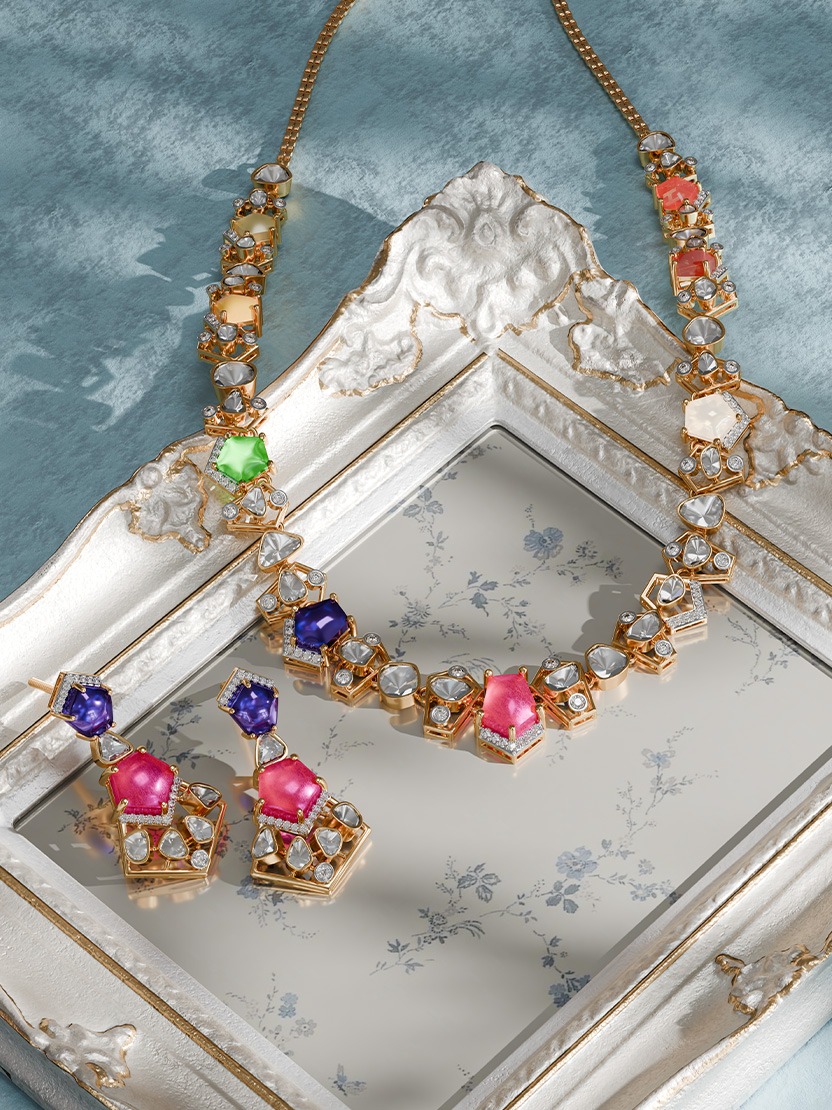 polki diamond necklace