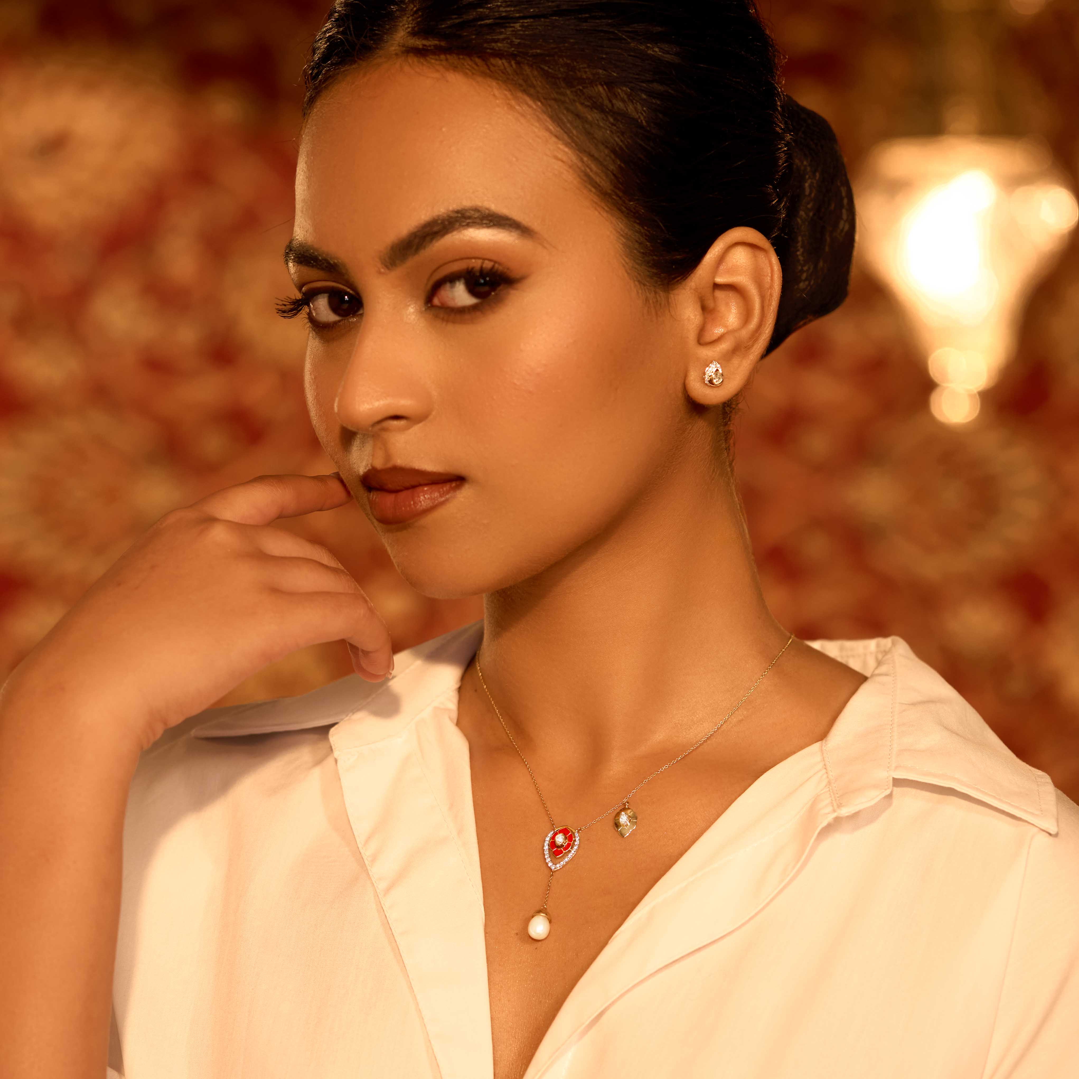 Polki & Pearl Gemstone Necklace