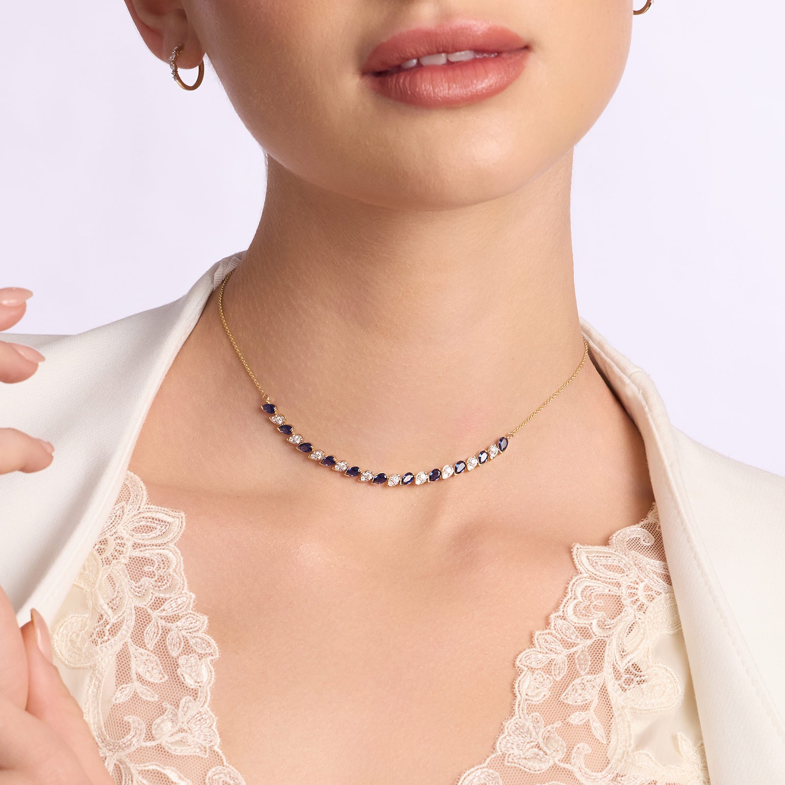 Blue Reign Gemstone Necklace