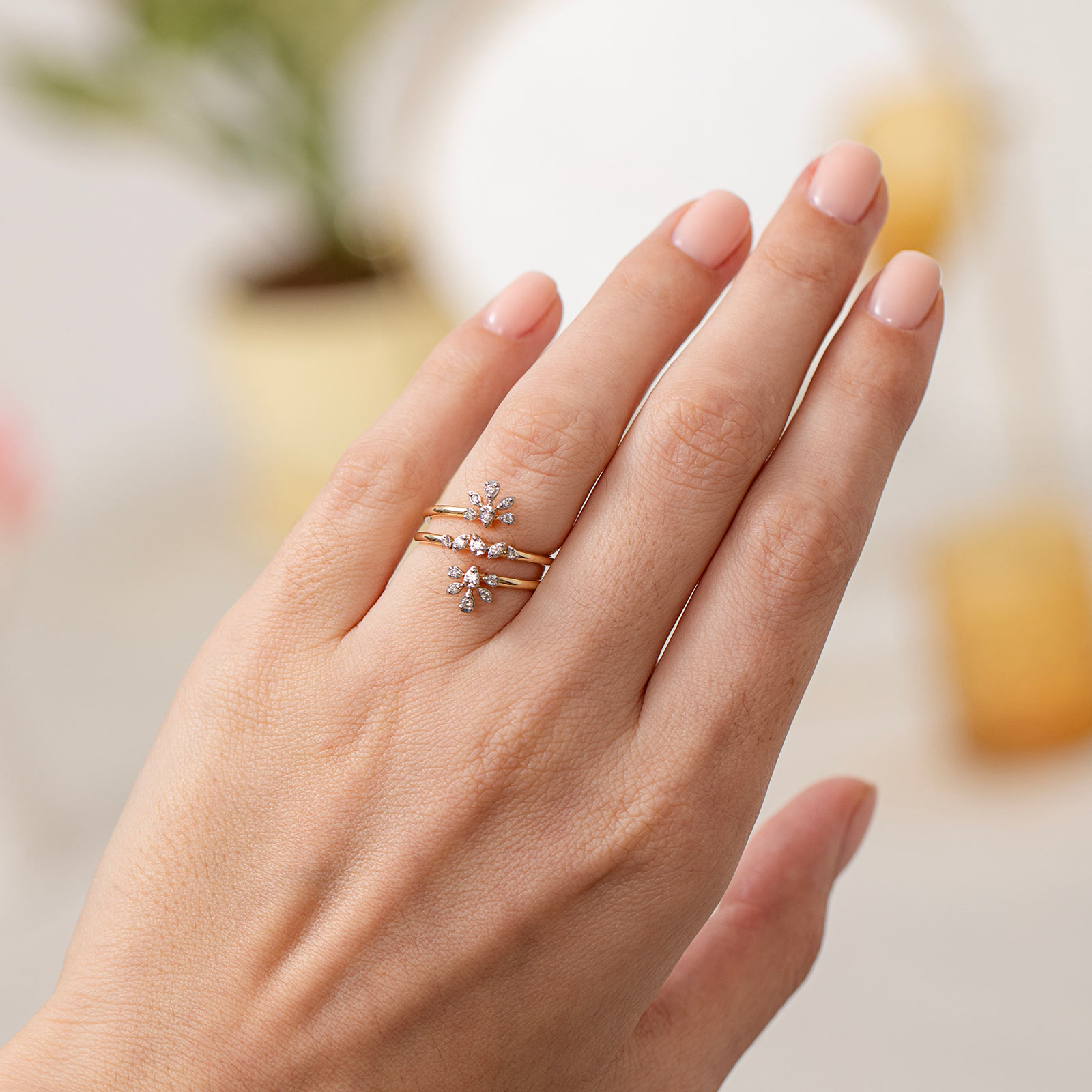 Rosina Spiral Diamond Ring