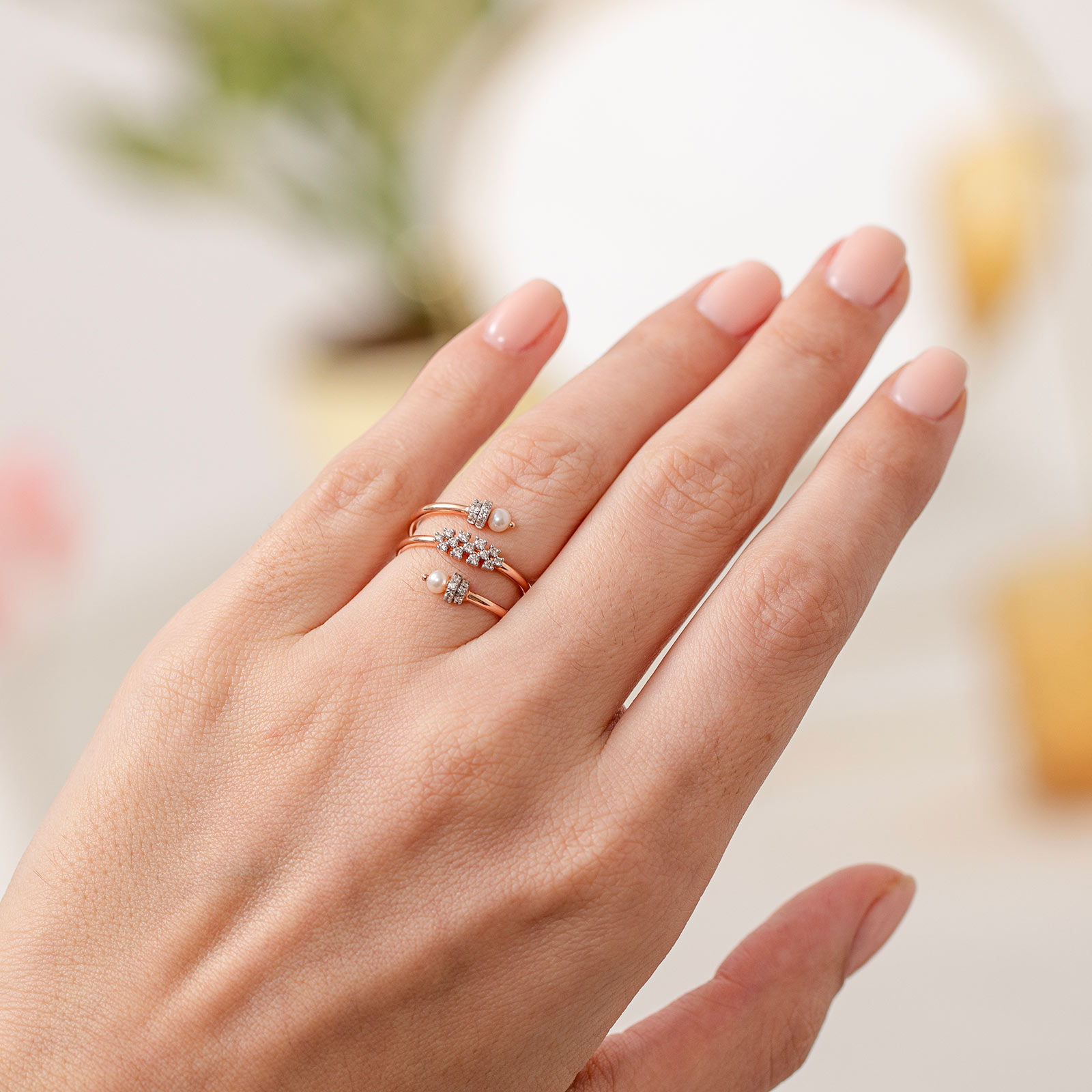 Melina Spiral Diamond Ring