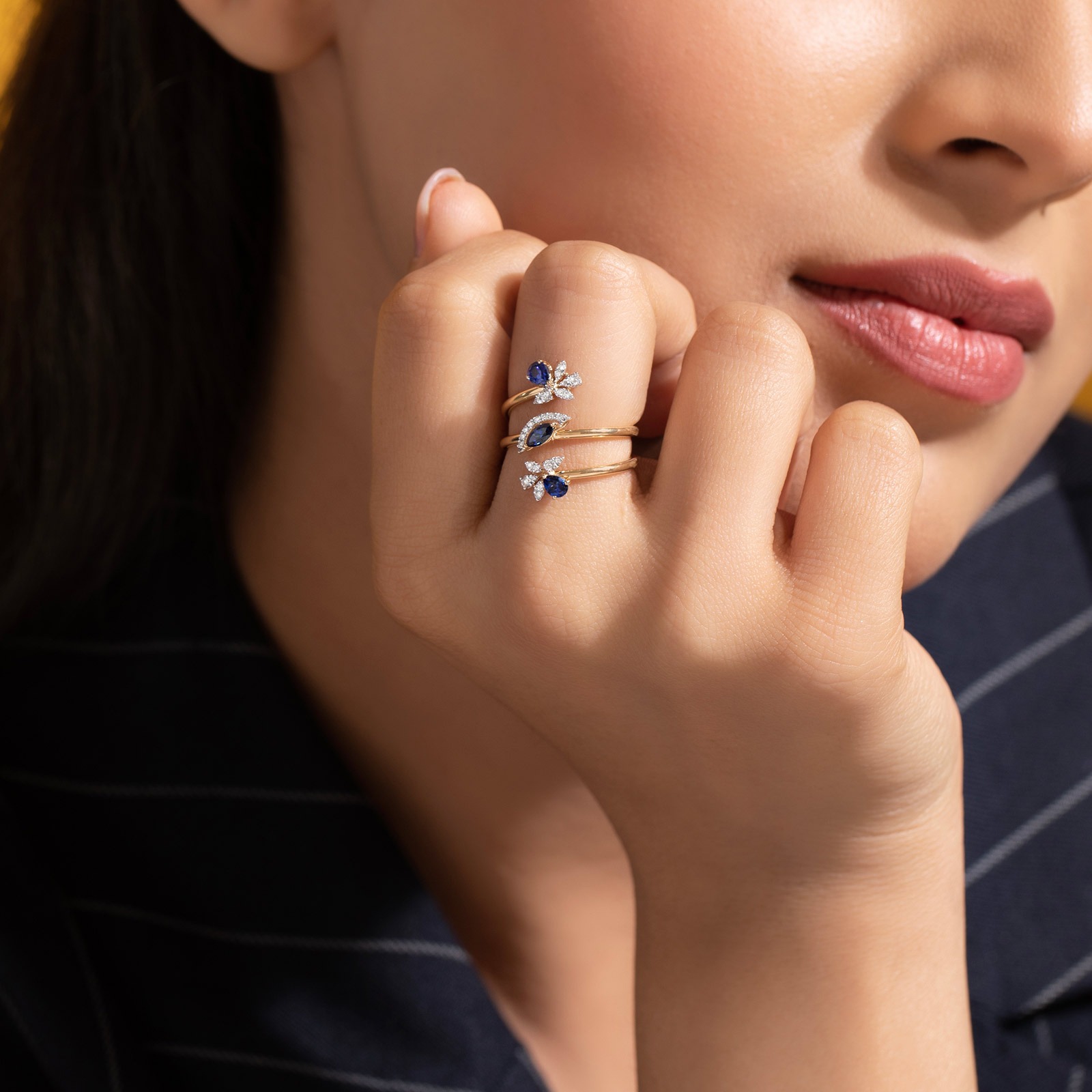Lenova Spiral Diamond Ring