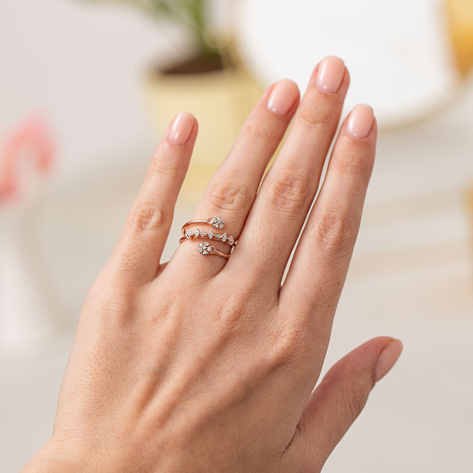 Helina Spiral Diamond Ring