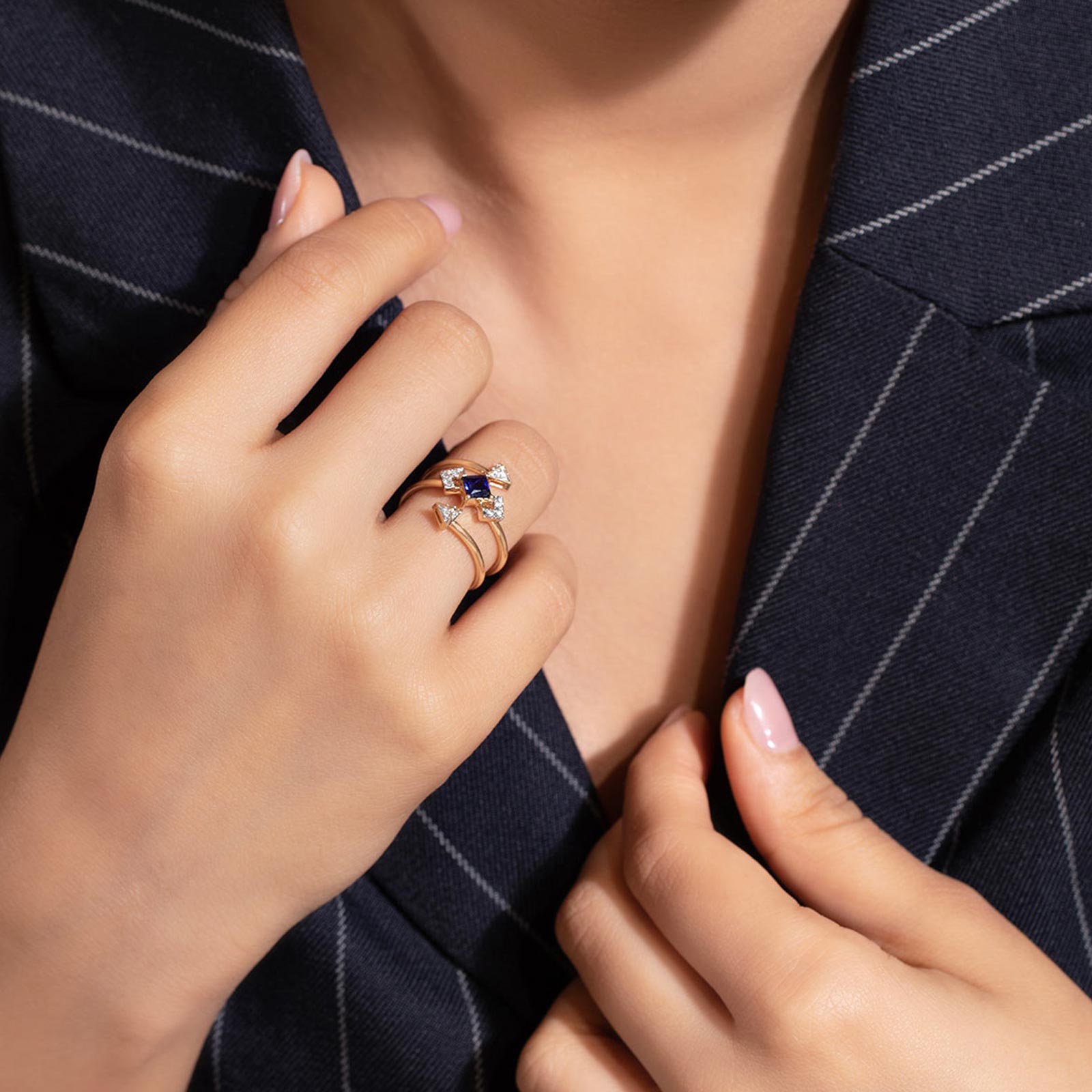 Denica Spiral Diamond Ring