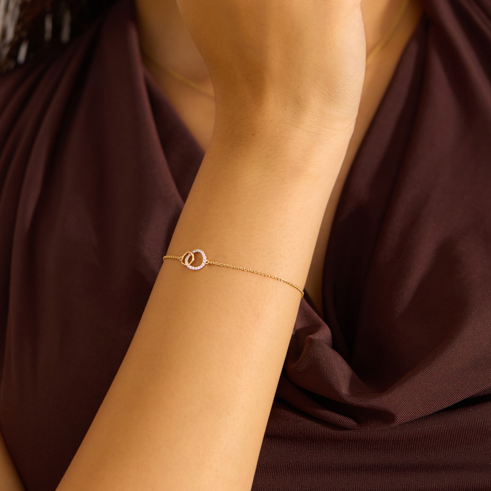 Minimal Muse 9KT Diamond Chain Bracelet