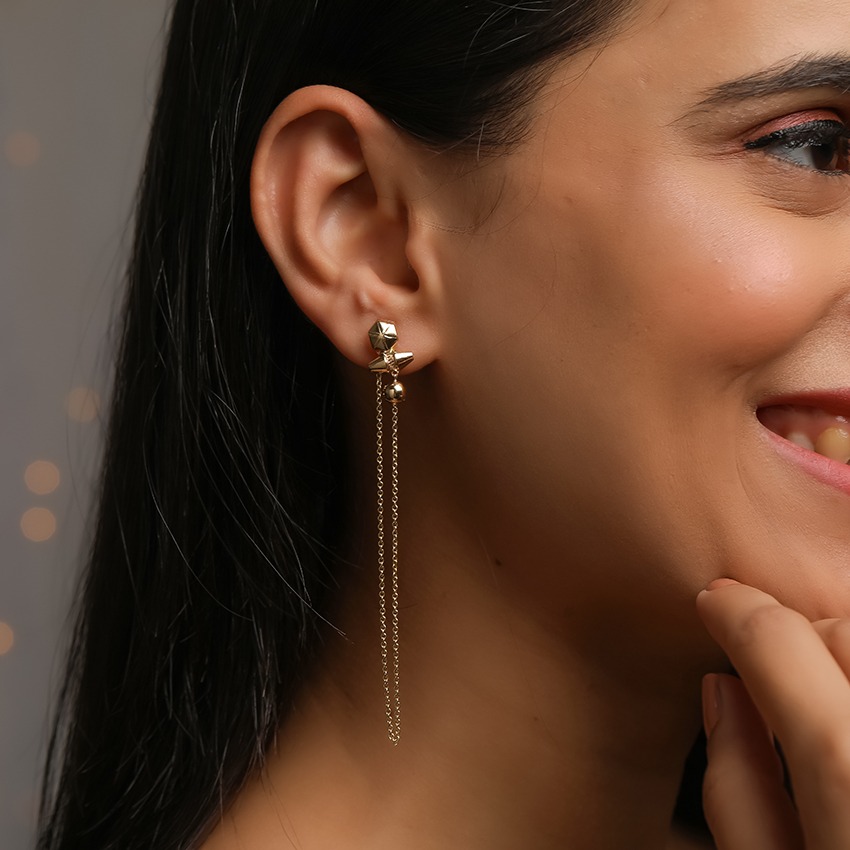 Hina Gold Drop Earrings