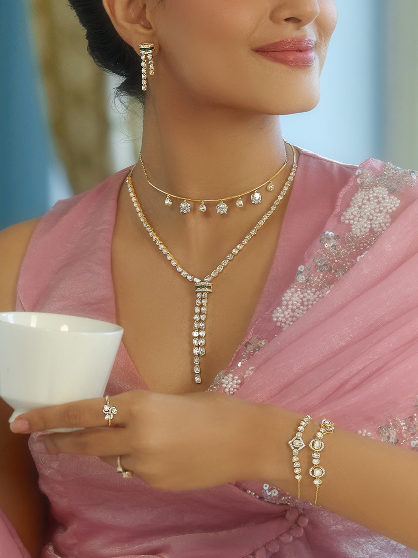 polki choker necklace