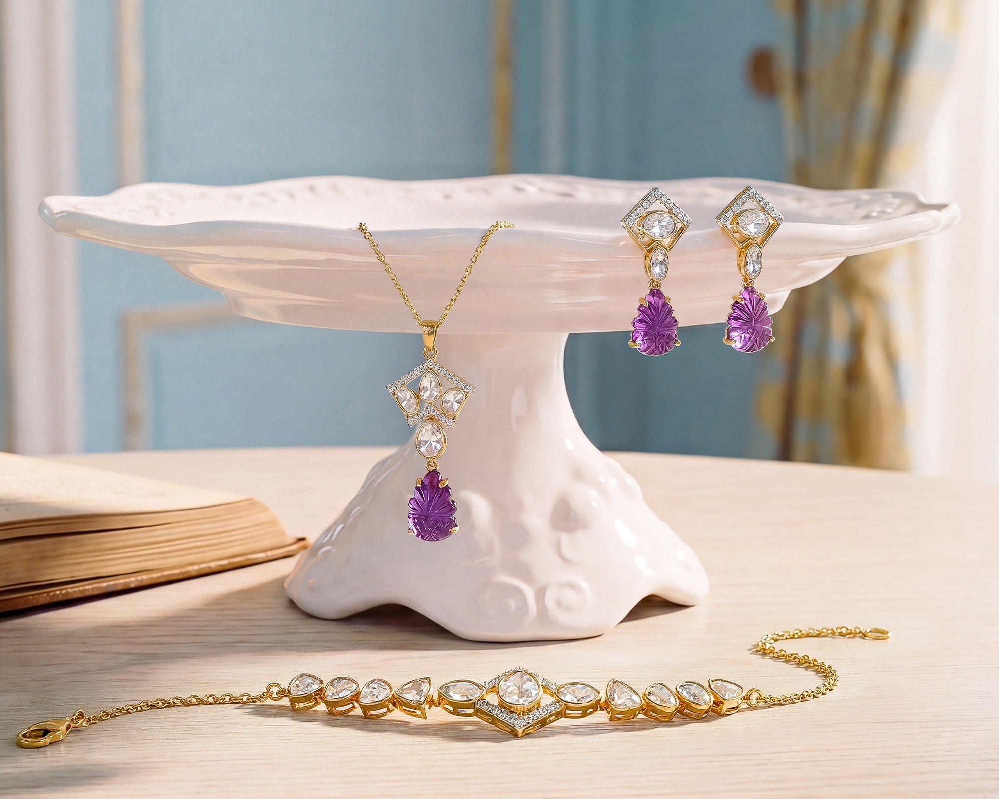 polki necklace set