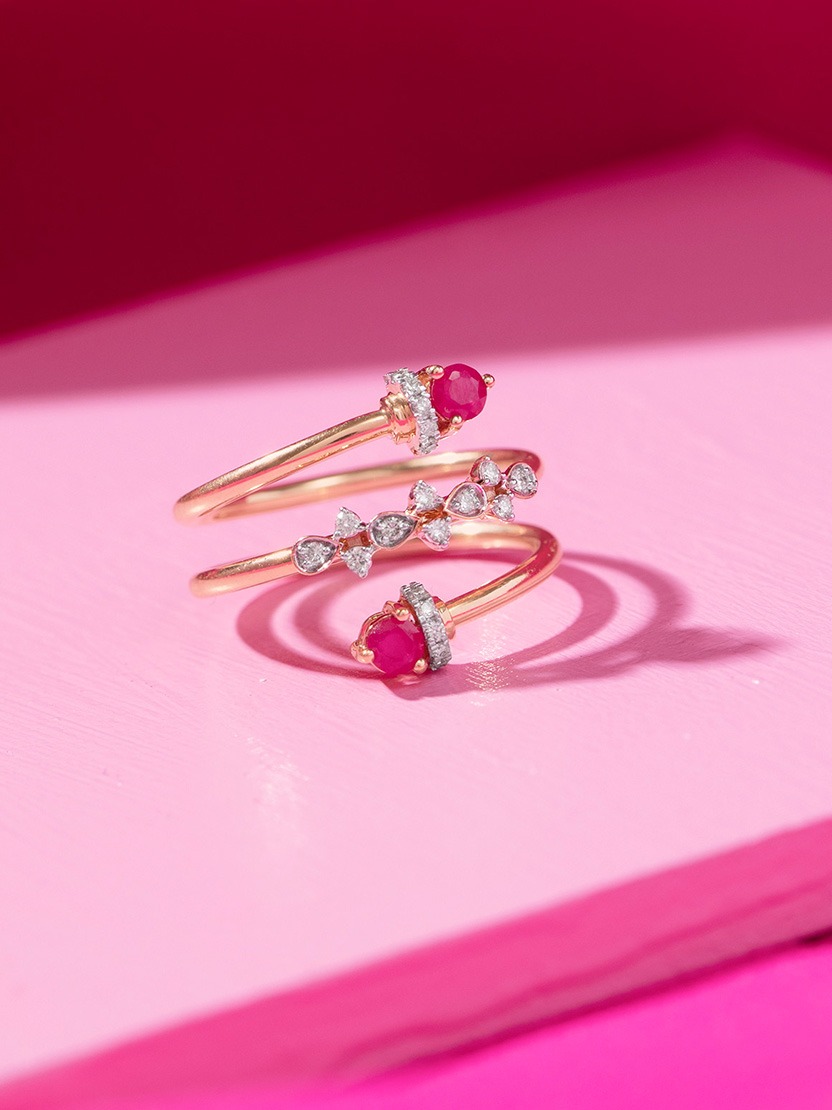 spiral finger ring